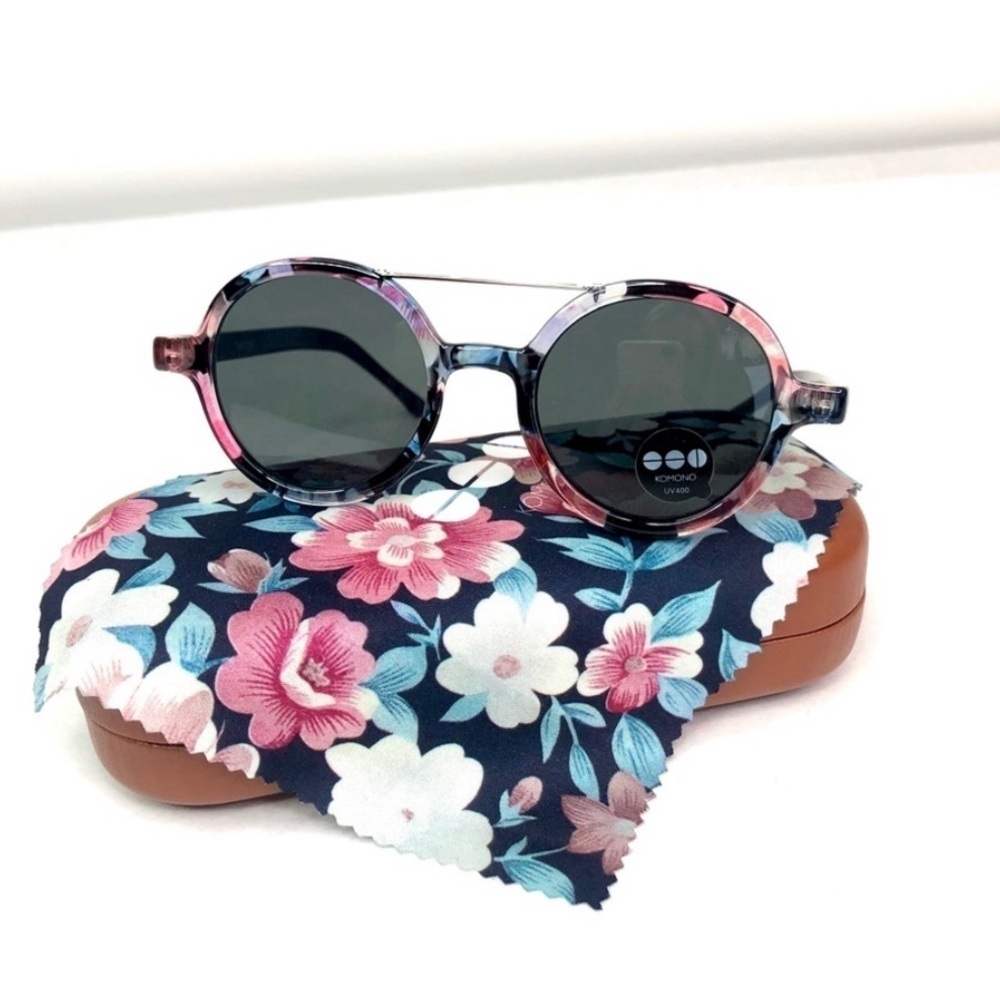 KOMONO Vivien Floral Sunglasses (NEW) πΆπ΄ round - Picture 14 of 16